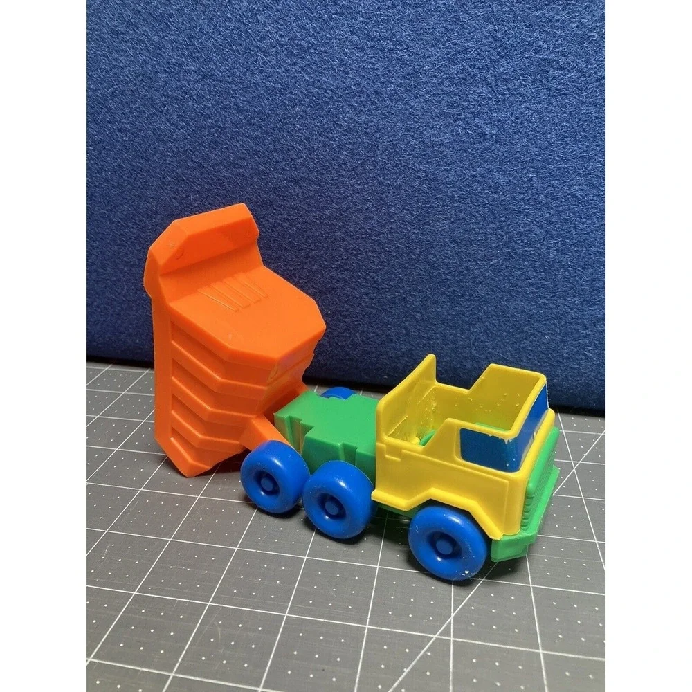 1994 Shelcore Chunky Dump Truck Orange Yellow Green Blue